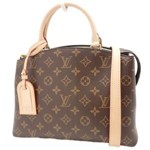 Louis Vuitton Monogram Petit Palais PM Handbag 2way Crossbody Canvas Brown